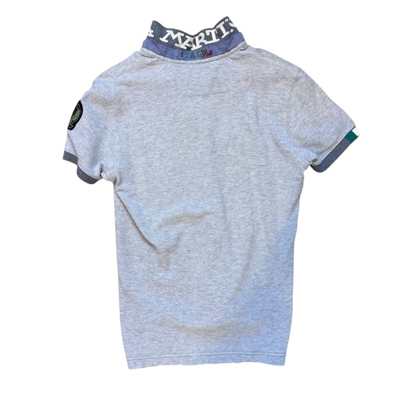 Vintage La Martina Italia Buenos Aires Grey Slim Fit Polo Shirt - Picture 9 of 15